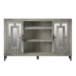 55 in. Valley Pine TV Stand Fits TV's up to 60 in. with Adjustable Shelves by Twin Star Home