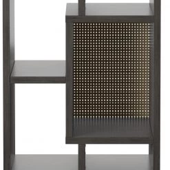 69.63 in. Weathered Gray 2-Shelf Multipurpose Bookcase and TV Stand with Open Storage Fits TV's up to 80 in. by Twin Star Home -Twin Star Home Sales Store weather gray twin star home tv stands bk6916 pg77 1f 1000