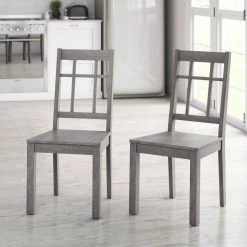 Weathered Gray Side Chairs (Set of 2) by Twin Star Home -Twin Star Home Sales Store weathered gray twin star home dining chairs 2dsc718 b523 31 1000