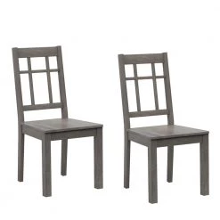 Weathered Gray Side Chairs (Set of 2) by Twin Star Home