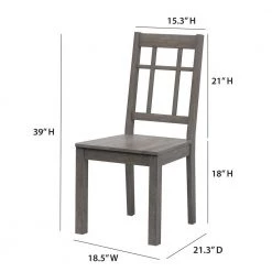 Weathered Gray Side Chairs (Set of 2) by Twin Star Home -Twin Star Home Sales Store weathered gray twin star home dining chairs 2dsc718 b523 c3 1000