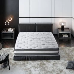 12 in. Plush Hybrid Pocket Spring King Mattress by KINWELL -Twin Star Home Sales Store white kinwell mattresses xq87933934 fa 1000