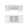 Home Bar 21 in. White Cabinet Set (8-Piece) by NewAge Products