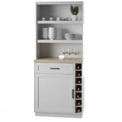 74 in. White 12-Shelf Standard Bookcase with Open Storage by Twin Star Home -Twin Star Home Sales Store white twin star home bookcases bookshelves bkc6924 tpt01 44 1000