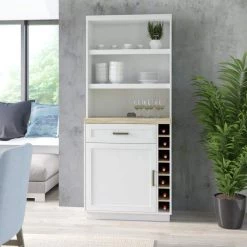 74 in. White 12-Shelf Standard Bookcase with Open Storage by Twin Star Home -Twin Star Home Sales Store white twin star home bookcases bookshelves bkc6924 tpt01 4f 1000