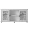 54.5 in. White TV Stand Fits TV's up to 60 in. with Adjustable Shelves by Twin Star Home